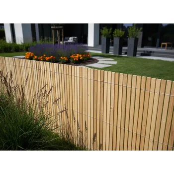 Plot Dřevěná rohož- KLASIK, výška 100 cm Výška x délka: 100 x 300 cm přírodní