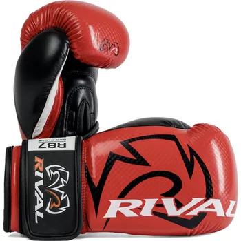 Boxerské rukavice Rival Boxing RB7 Fitness Plus Bag Gloves, Red/Black Velikost: M
