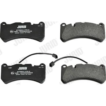 Brzdová destička Sada brzdových destiček, kotoučová brzda JURID 573663J