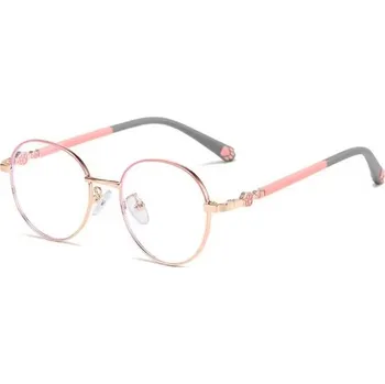 Brýlová obroučka Dětské brýle proti modrému světlu - Šedo růžové