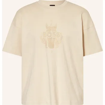 Pánská móda Boss Pánské Tričko Wen_Cny, krémová, L