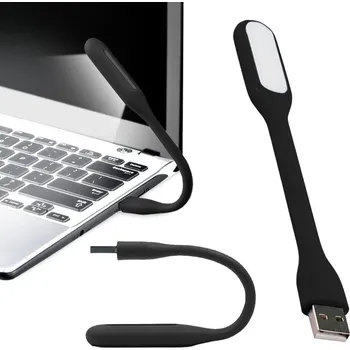 Obálka dobirkov.cz Silikonová flexibilní mini USB lampa pro notebook, černá