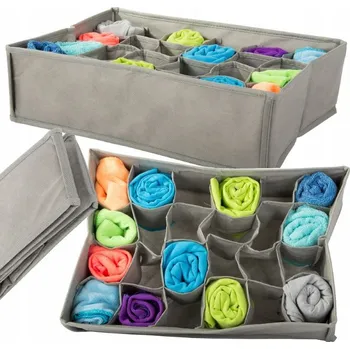 dobirkov.cz Organizér spodního prádla, 24 přihrádek, koš do šatní skříně