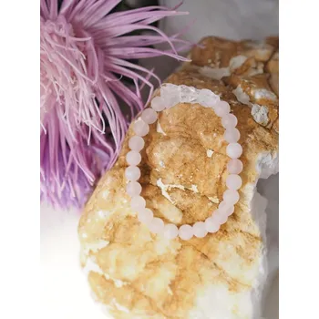 Náramek Náramek Láska s matným Růženínem a Křišťálem