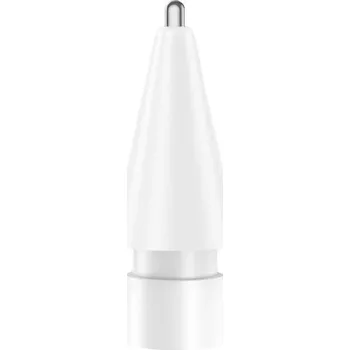 Náhradní hrot se stříbrnou špičkou pro Apple Pencil 1 / 2 / USB-C / Pro - styl 4.0 - bílý