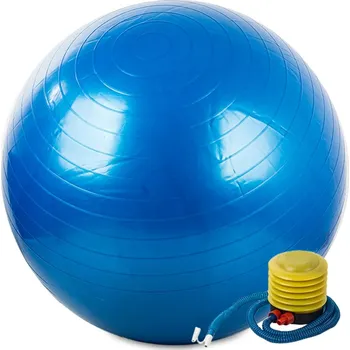dobirkov.cz Fitness gymnastický míč, rehabilitační míč, 65cm + pumpa - modrý