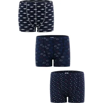 Chlapecké spodní prádlo Chlapecké boxerky Leptir 656/2 3 pack 110/116 Modrá