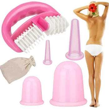 dobirkov.cz Sada čínských silikonových baněk pro masáž těla - mix barev