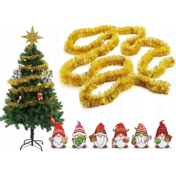 Vánoční ozdoba dobirkov.cz Zlatý vánoční řetěz 6m, vánoční ozdoba