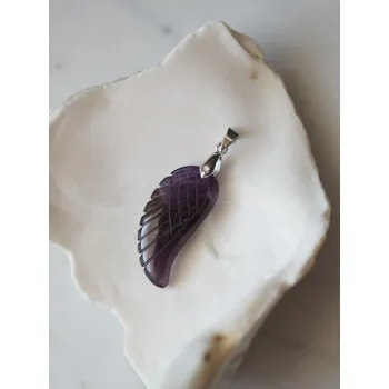Přívěsek Andělské křídlo Ametyst přívěsek