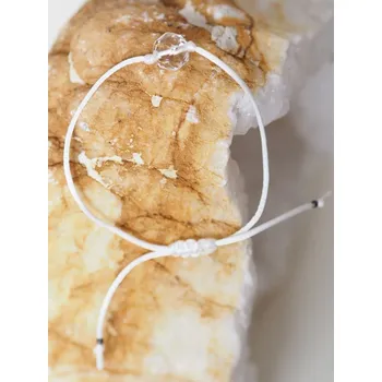 Náramek Shamballa náramek s Křišťálem - bílý