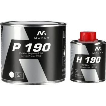 barva na zeď MAVAR Plnič Acryl 2K s tužidlem P190 0,5L Barva: Bílá