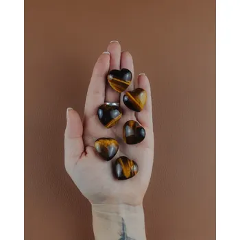 Sběratelství Tygří Oko srdce, cca 2,5 cm