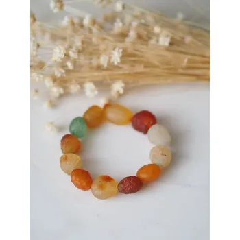 Náramek Achátový náramek barevný