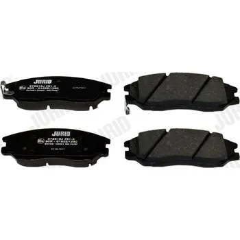 Brzdová destička Sada brzdových destiček, kotoučová brzda JURID 572518J