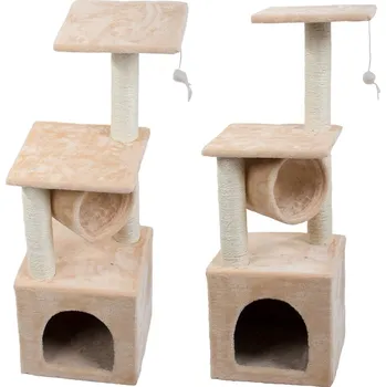 Pelíšek pro psa dobirkov.cz Škrabadlo pro kočky, domeček, pelíšek pro kočky, 92 cm, béžová