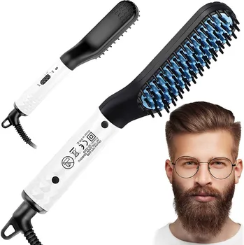 dobirkov.cz Elektrický hřeben na vousy a vlasy pro muže, bílá