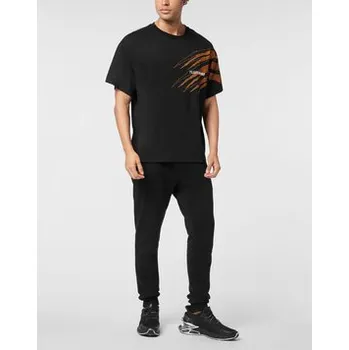 Pánské tričko Plein Sport T-Shirt 28491 Černá Regular Fit 3XL