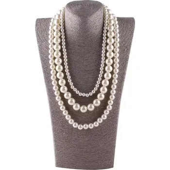 Náhrdelník B-TOP Módní vícevrstvý perlový náhrdelník Elegant Typ: Typ 1