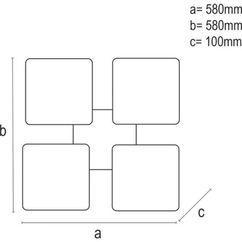 NEDES LED svítidlo + dálkový ovladač 160W - J2304/CH