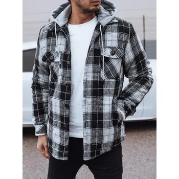 Pánská zateplená bunda s kapucí černá