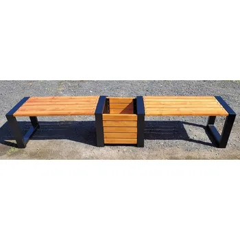 Zahradní vozík Lavička s květináčem