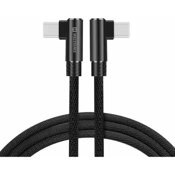 Datový kabel SWISSTEN Arcade datový kabel USB-C/USB-C, textilní, 1,2 m