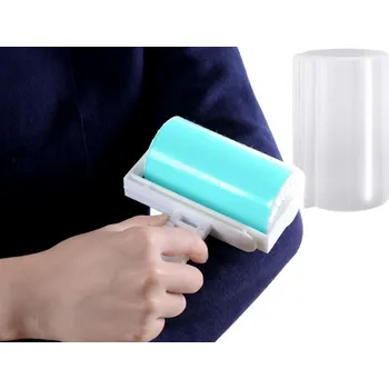 Pomůcka pro obuv a oblečení dobirkov.cz Silikonový váleček na čištění oděvů, čistící kartáč na chlupy - tyrkysový