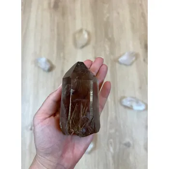 Sběratelství Záhněda a Sagenit (Křemen s Rutilem) AAA Brazílie, 313g