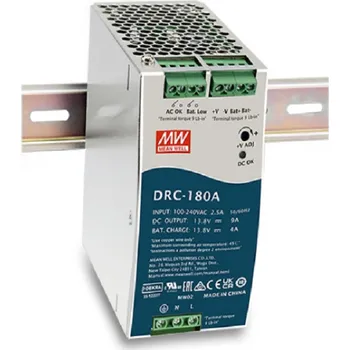 spínaný zdroj Mean Well DRC-180B Zdroj na DIN s funkcí nabíječky