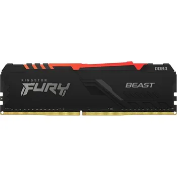 Operační paměť Kingston FURY Beast/DDR4/16GB/3200MHz/CL16/1x16GB/RGB/Black