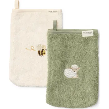 Little Dutch Žínky s výšivkou 2 ks Farma