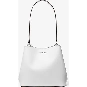 Michael Kors Pratt medium kabelka bílá + doprava zdarma