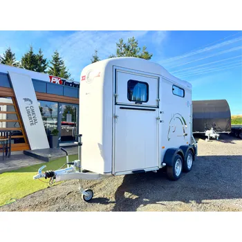 Přívěs pro přepravu koně a skotu Přívěs pro koně CHEVAL LIBERTE TOURING COUNTRY®, BÍLÝ