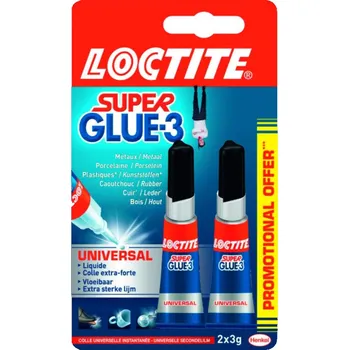 Sekundové lepidlo Loctite Super Glue-3 Original, 2x3g