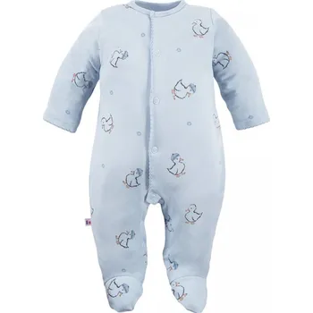 Kojenecké oblečení Eevi Dětský overal s nožkami modrý