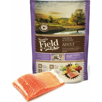 Krmivo pro psa Sam's Field Low Grain Adult Salmon & Potato 800 g