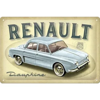Plechová cedule Cedule štítek RENAULT DAUPHINE štítek plakát plechová cedule 20x30