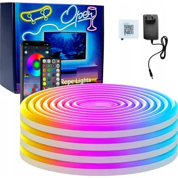 LED osvětlení LED RGB pásek 5m LED diody 5050 Lišta 24V BAREVNÝ S DÁLKOVÝM OVLADAČEM + APLIKACE