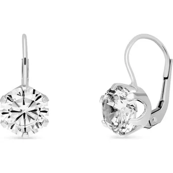 Náušnice Zlaté náušnice z bílého zlata se zirkony 05/336040886b