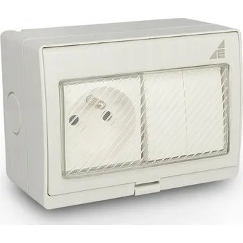 Elektrická zásuvka Hermetická Elektrická Zásuvka Elektro-Plast Opatówek šedá