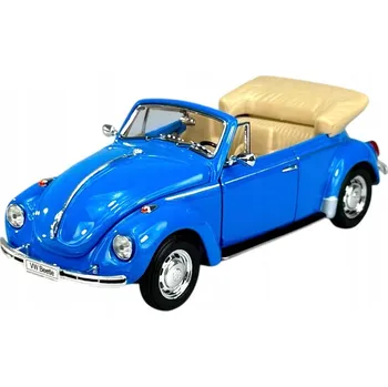 autíčko WELLY VW VOLKSWAGEN BEETLE BROUK MODRÝ 1:24 NOVÝ KOVOVÝ MODEL 22091