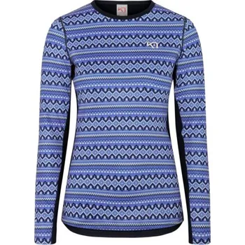 Dámské funkční tričko Kari Traa LILJA LS - tmavě modrá XL