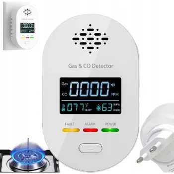 Detektor CO Detektor plynu zemního plynu LPG CO metanu detektor ochrana bezpečnost