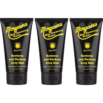 Barva na vlasy Morgan's Hair Darkening & Restore Cream 3x150 ml - Sada 3 krémů pro ztmavení vlasů a proti šedinám