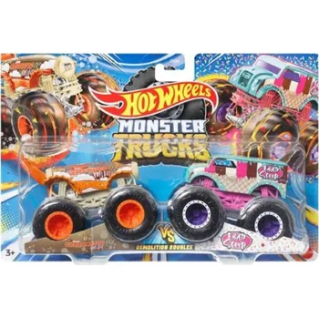 autíčko Hot Wheels Monster Trucks Demoliční duo Carbonator XXL Hwfloat a 1 Bad Scoop