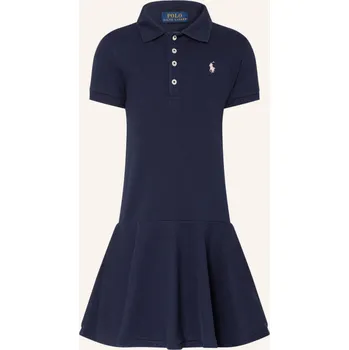 Dámské šaty Polo Ralph Lauren Dívčí Polo Šaty Z Piké, tmavě modrá, 92