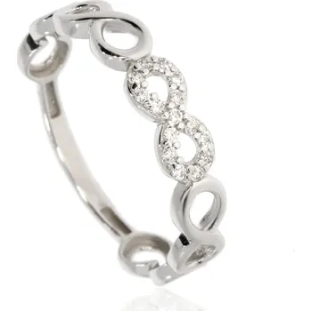 Prsten Zlatnictví Helios Prsten bílé zlato nekonečno