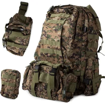 dobirkov.cz Taktický vojenský batoh 48,5l, turistický batoh + ledvinka