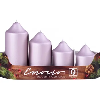 Svíčka Z - TRADE Svíčky stupňovité 50mm/4ks starorůžové